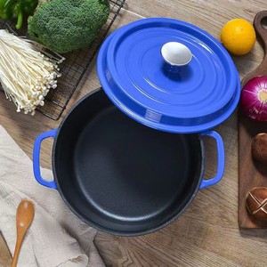 Casserole en fonte <span class=keywords><strong>émaillé</strong></span>e de haute qualité 10/14/20/22/24/<span class=keywords><strong>26</strong></span>/28/32/40 <span class=keywords><strong>cm</strong></span>, cocotte, <span class=keywords><strong>faitout</strong></span>, pot à soupe pour bébé, pot hollandais avec couvercle - Product Image 5