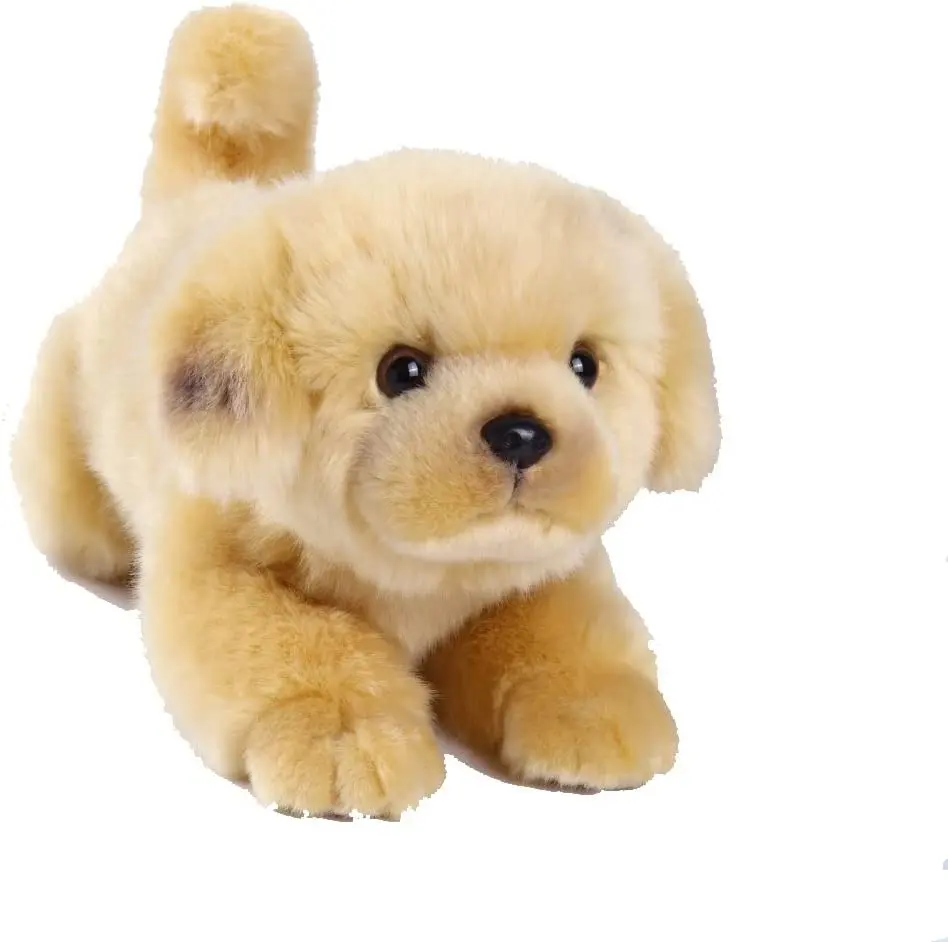 Golden Retriever Stuffed Animal Simulation Dog -Realistic & Lifelike Soft Handmade Lying Dog Plush Toy Puppy