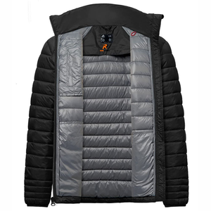 hooded zipper puffer jackets for men's breathable new design outdoor fit Factory price puffer jackets long sleeves - Product Image 6