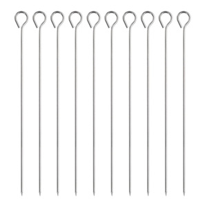 Yongli-Juego de brochetas largas de acero inoxidable para carne, <span class=keywords><strong>camarones</strong></span>, pollo, barbacoa - Product Image 3
