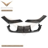 Diffuseur arrière en fibre de carbone style V F80 F82 pour M3 M4 2014-2018, lèvre de pare-chocs arrière, spoiler, séparateur