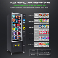 Distributeur Automatique TCN Petit Froid Boissons Mini Combo Snacks et Boissons SDK Gestion Cloud 5 Pouces Options de Paiement Multiples