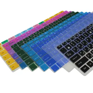 Funda de teclado de silicona para portátil, versión de la UE, 16 pulgadas, con impresión de idioma personalizado, impermeable y antipolvo
