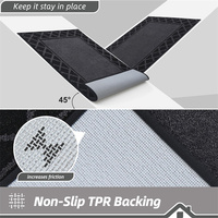 Tapis de porte d'entrée absorbants pour l'extérieur Tapis de porte d'intérieur lavable Tapis de porte de bienvenue personnalisé anti-dérapant Dirt Trapper