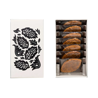 Emballage en carton pliable biodégradable personnalisé en gros pour gâteaux, biscuits, cookies, beignets avec logo