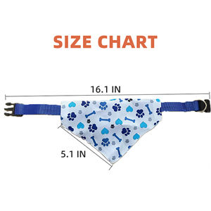 조정 가능한 개 고양이 스카프 반다나 칼라 목 스카프 작은 강아지 강아지 새끼 고양이 타액 수건 턱받이 삼각형 붕대 - Product Image 4