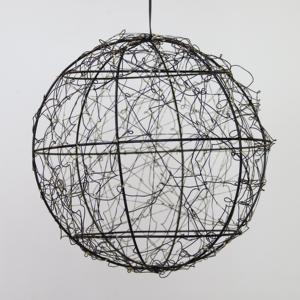 Luces Decorativas de Alambre de Cobre Blanco Cálido con Bolas Metálicas de 30cm de Diámetro para Navidad, Jardín/Patio/Hogar - Product Image 2