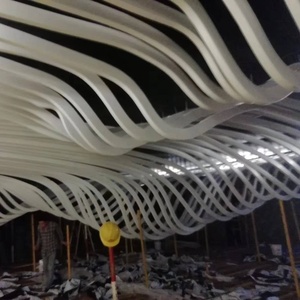 ฉากกั้นห้องแบบวินเทจ แผ่นผนังอะลูมิเนียมตกแต่งภายใน ผนังกระจก ดัด เชื่อม ตัด ทำความสะอาดง่าย น้ำหนักเบา ทนไฟ - Product Image 6