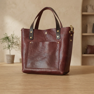 BS INTERNATIONAL - Bolsos de Mano Tipo Clutch para Mujer, Personalizados con Logotipo, 100% Cuero Genuino, Térmicos, Impermeables, con Doble Correa y Cremallera, 1L - Product Image 2