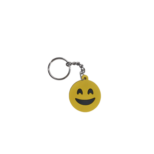 Llavero Personalizado de PVC Suave con Diseño de Cara Sonriente, Anillo de Goma para Llaves, Logotipo Personalizado, Artículo Promocional Corporativo - Product Image 1