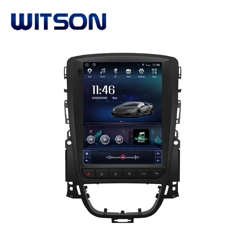 WITSON Radio Mobil Android 9.0 Tesla Layar Vertikal, 2 Din untuk 2010-2013 Opel Astra J/Vauxhall Holden 4 + 64GB Peta Bawaan