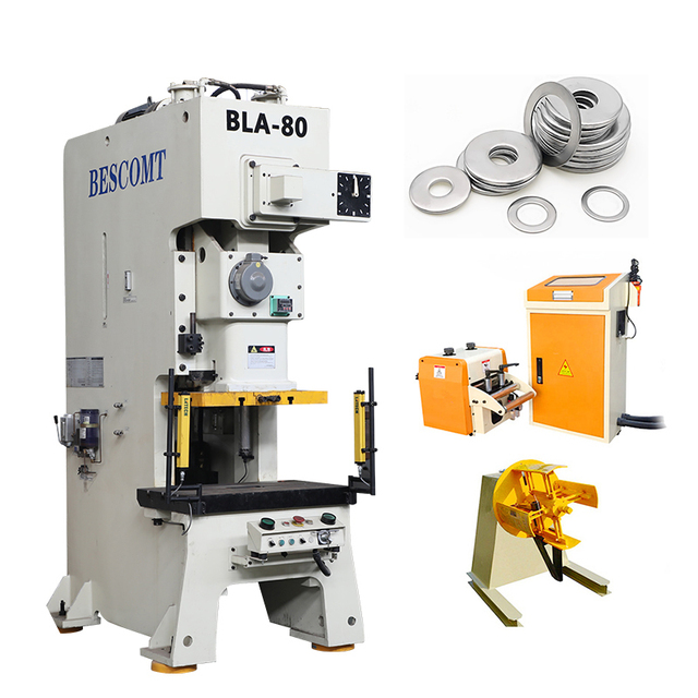 Automatic CNC Pneumatic High-Accuracy Metal Flat Washer Punching Machine with PLC and Bearing