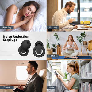 จุกอุดหูซิลิโคนแบบนุ่ม 4 ขนาด สำหรับเทศกาล ป้องกันเสียงรบกวน ลดเสียงดัง พร้อมจุกโฟมเมมโมรี่โฟมกรองเสียง สำหรับการนอนหลับ - Product Image 6