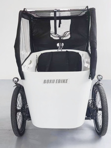 Bicicletta Elettrica <span class=keywords><strong>a</strong></span> <span class=keywords><strong>3</strong></span> <span class=keywords><strong>Ruote</strong></span> per Adulti, 7 Velocità, Freni <span class=keywords><strong>a</strong></span> Disco Idraulici, Poggiapiedi, Cestino, Bici Elettrica da Carico - Product Image 2