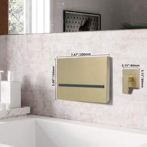 Verdecktes thermostat isches Dusch misch ventil, Messing-Dusch umlenk ventil Durchfluss regelventil mit LED-Temperatur anzeige - Product Image 3