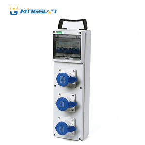 Nhà Sản Xuất Của Di Động Ngoài Trời Hộp Phân Phối Không Thấm Nước ABS Nhựa Kết Hợp 3 Giai Đoạn Điện Với Cắm & Ổ Cắm Công Nghiệp Sử Dụng - Product Image 1