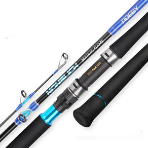 Canne à pêche spinning monobrin 1,83 m pour gros gibier, eau salée, <span class=keywords><strong>mer</strong></span>, bateau, jigging - Product Image 1