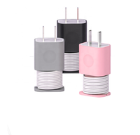 Enrouleur de câble en silicone chargeur protecteur couverture fil organisateur pour iPhone PD18W PD20W chargeur câble de charge étui de protection