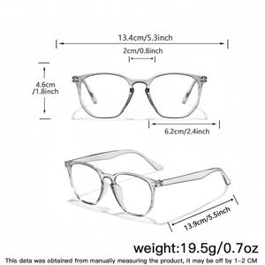 Lunettes de myopie à monture carrée anti-lumière bleue de haute qualité modèles en gros pour hommes femmes étudiants matériel PC - Product Image 4