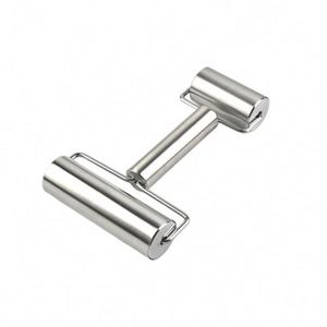 Stainless Steel Silver Eco-friendly Non-stick Stocked <b>Rolling</b> <b>Pin</b> Dough Pastry Roller Kitchen Baking Tools Customizable - Product Image 2