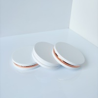 Palette de maquillage vide DIY pour fard à joues, fards à paupières magnétiques ronds en carton avec miroir