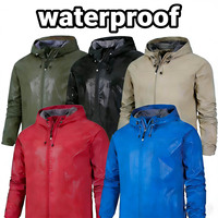 Blouson Bomber Homme Haute Qualité Coupe-Vent Imperméable Respirant Col Montant Patchwork Logo Personnalisé OEM Extérieur