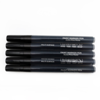 5 pièces À Base D'eau Pointe Extra Fine Noir Acrylique Peinture Marqueur Stylo Ensembles pour Dessin