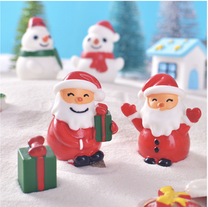 <span class=keywords><strong>Feliz</strong></span> <span class=keywords><strong>Navidad</strong></span> decoración Santa Claus Reno muñeco de nieve figuras figurita Micro paisaje accesorios para el hogar Jardín de hadas en miniatura - Product Image 1