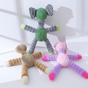 Jouets en peluche mignons en gros de l'usine, très demandés : Éléphant et cochon durables à longues pattes, jouets sonores à mâcher pour chiens - Product Image 3