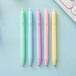 Stylo bille publicitaire personnalisé pas cher, coloré, en plastique, avec logo, style macaron, distinctif - Product Image 2