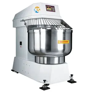 Peralatan Pengolahan Makanan Roti Spiral Dudukan Otomatis, Mixer Adonan Roti Spiral Komersial 50/80/130/200 Liter