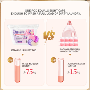 Cápsulas de Gel Concentrado 4 en 1 para Lavandería de Ropa Desechables, Naturales, Sin Fosfatos y Ecológicas, Venta al por Mayor OEM/ODM - Product Image 3