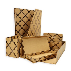 Set di <span class=keywords><strong>accessori</strong></span> per forniture per <span class=keywords><strong>ufficio</strong></span> con portapenne per stampa serie di carta Kraft aziendale - Product Image 3