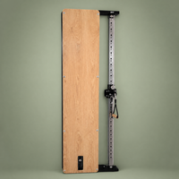 Máquina de entrenamiento funcional de lujo para montaje en pared, 30 kg, acabado en espejo de nogal, máquina compacta con cable para gimnasio en casa