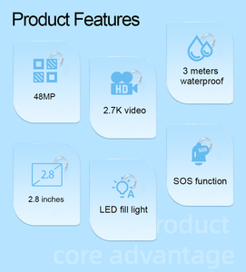 Cámara digital de nueva llegada con 48 megapíxeles y pantalla dual IPS de 2,8 pulgadas Zoom digital de 18x portátil y capaz con flash - Product Image 4