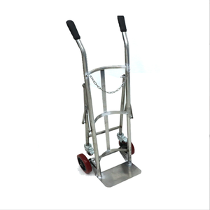 Gunai Tragbarer Edelstahl-Luftflaschen- und Sauerstoffflaschen-Trolley Vierrädriger Industrieller Handwagen mit 3-Jahres-Garantie - Product Image 2