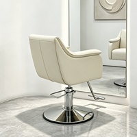 Chaise de coiffure pour salon de mode, réglable en hauteur par vérin hydraulique, pivotante à 360°, pour barbier, coloration et permanente