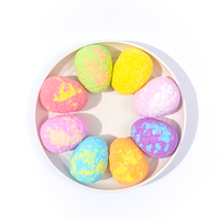 Bombes de bain œufs de dinosaure pour enfants, marque privée, produits de spa, bombes de bain bio avec jouet à l'intérieur, boules de bain effervescentes naturelles, coffret cadeau pour enfants