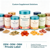 SYC BIO Gommes Probiotiques pour Femmes à l'Orme Rouge – Soutien Naturel de l'Équilibre Microbiotique – 60 Unités Saveur Pêche – ODM Marque Privée OEM