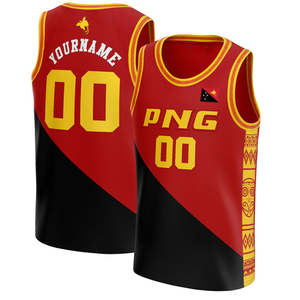 Dropshipping pakaian basket negara Karibia kustom sublimasi atasan basket desain Jamaika - Product Image 6