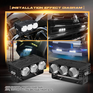 Nouveau pour P3PLUS : Phare antibrouillard LED en aluminium avec lentille <span class=keywords><strong>de</strong></span> projecteur, mini phare <span class=keywords><strong>de</strong></span> conduite, feux <span class=keywords><strong>de</strong></span> travail auxiliaires, DC 9V-24V, indice <span class=keywords><strong>de</strong></span> protection IP68 - Product Image 6