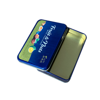Boîte-cadeau rectangulaire en métal pour fruits et noix, impression personnalisée de qualité alimentaire, emballage de chocolat au lait