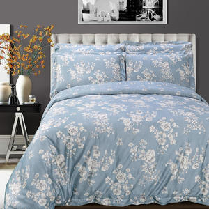 Draps de <span class=keywords><strong>lit</strong></span> de luxe au design floral Ensemble de literie 100% coton Ensembles de housse de couette douce - Product Image 2