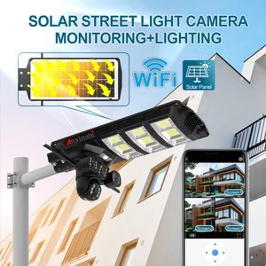Anxinshi Große Solarleuchte 4 Linsen 3 Bildschirme PTZ Solarkamera P2P 8K WLAN Außen-Sicherheitskamera 20W Solarleuchte CCTV-Kamera - Product Image 3