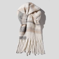 Écharpe chaude à carreaux de style coréen pour les achats d'hiver pour les voyages et l'utilisation quotidienne