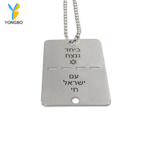 منتج جديد بالجملة: قلادة معدنية على شكل علامة الكلب من الفولاذ المقاوم للصدأ بتصميم 'ارسلهم إلى المنزل' للنساء والرجال في إسرائيل - Product Image 5