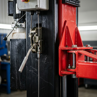Mise à niveau du nouveau 4T Single Lock Release 2 Post Auto Hoist Vehicle Lifter 4000kg Capacité de levage Équipement d'atelier certifié CE