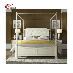 Nova chegada de alta qualidade madeira sólida quarto móveis de luxo quarto decoração cama móveis quarto gl14.3