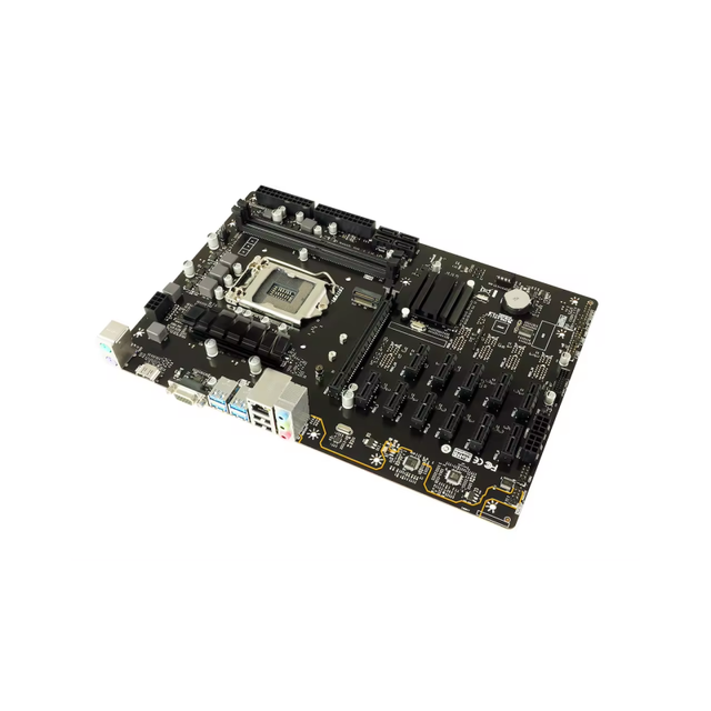 Computer Motherboard B250, Motherboard 1151 Interface DDR4 Not Direct Insertion Graphics Card 9-card Kit 1X to 16X Conversion