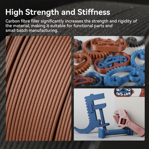 Filament d'impression 3D en <span class=keywords><strong>PLA</strong></span>/Fibre de carbone/ABS/PETG/TPU/HIPS/BOIS, recharge de 1 kg/rouleau, filament plastique <span class=keywords><strong>PLA</strong></span> <span class=keywords><strong>CF</strong></span> 1,75 mm - Product Image 4